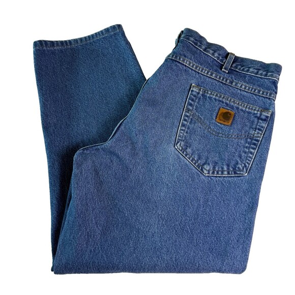 Carhartt Other - Carhartt B17DST Vintage Relaxed Fit Tapered Leg Men's Jeans 40x30 Dark Stonewash